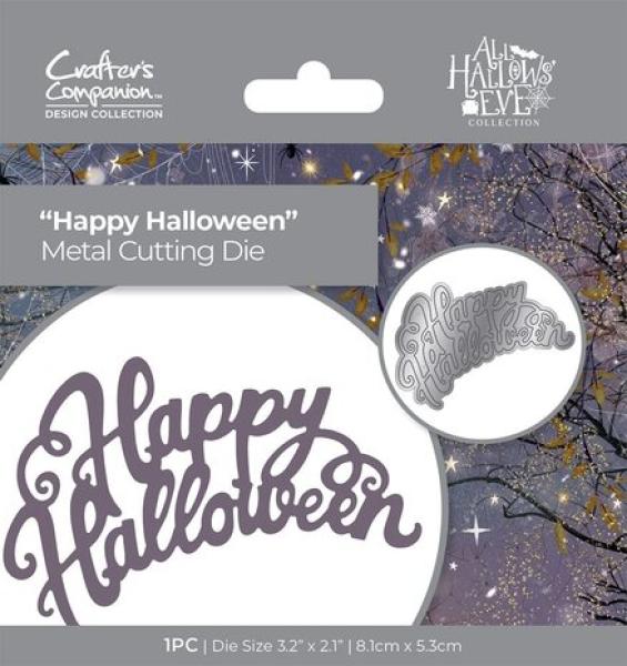 Crafters Companion, All Hallows Eve Metal Die Happy Halloween