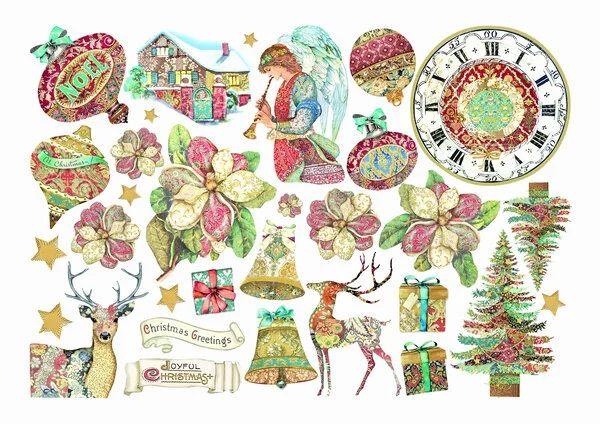 Stamperia, Christmas Greetings Ephemera