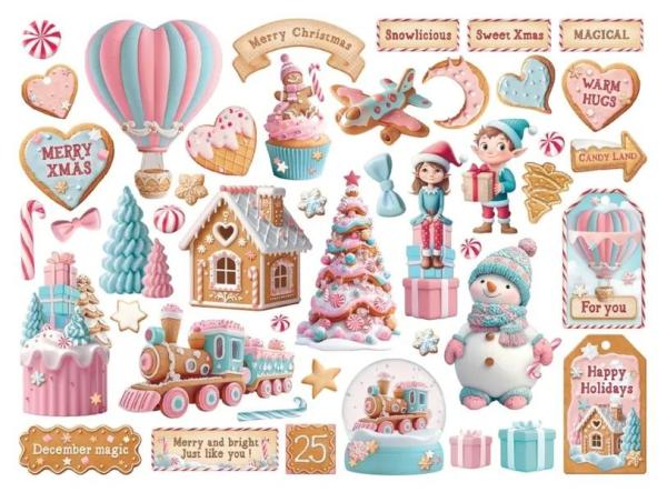 Stamperia, Candy Christmas Die Cuts