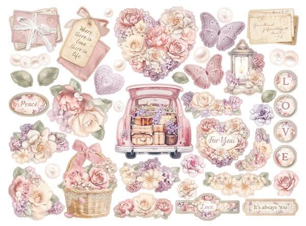 Stamperia, Romance Forever Die Cuts Assorted Journaling Edition