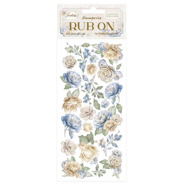 Stamperia, Timeless Rub-On 4x8,5 Inch Flowers
