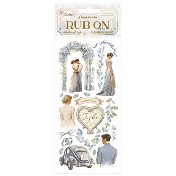 Stamperia, Timeless Rub-On 4x8,5 Inch Wedding
