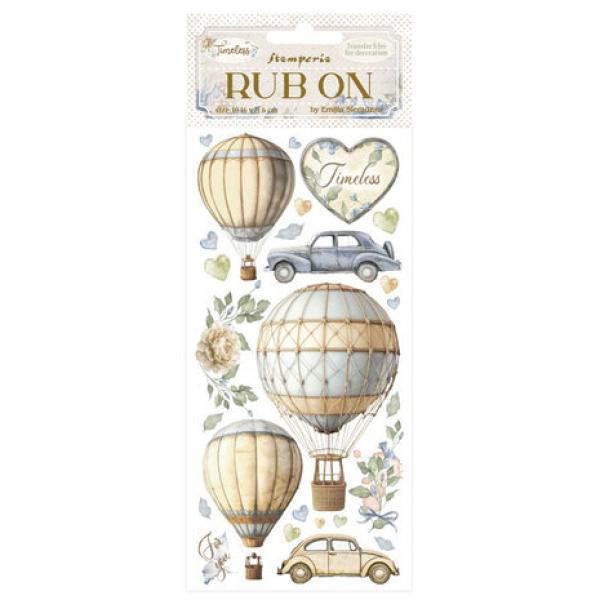 Stamperia, Timeless Rub-On 4x8,5 Inch Air Balloons