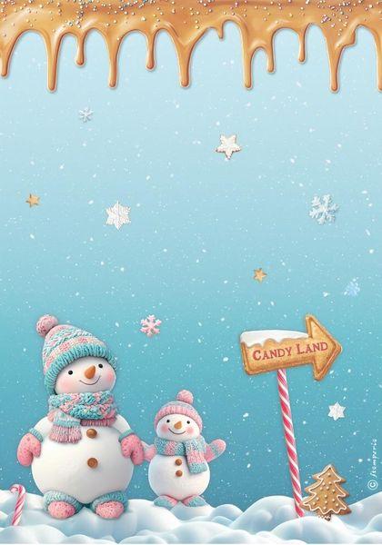 Stamperia, Candy Christmas A4 Rice Paper Selection