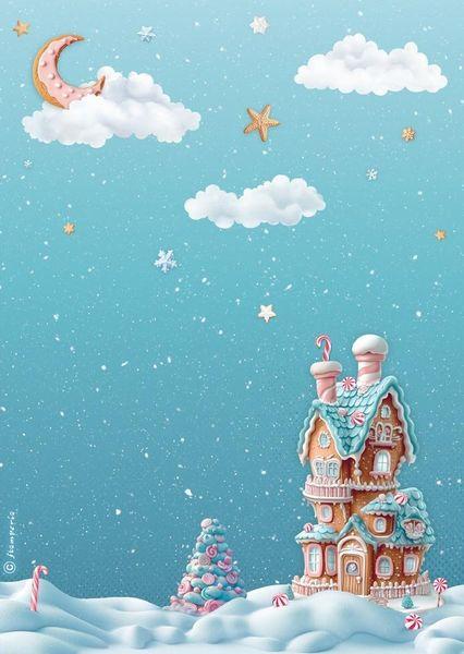 Stamperia, Candy Christmas A4 Rice Paper Selection