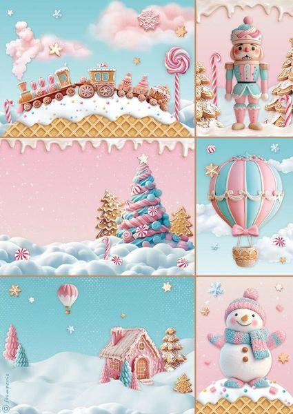 Stamperia, Candy Christmas A4 Rice Paper Selection