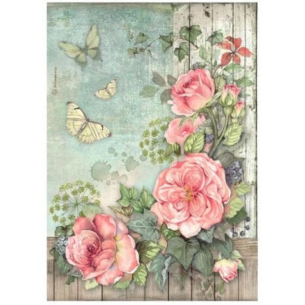 Stamperia, House of Roses A4 Rice Paper Selection