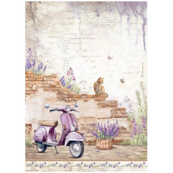 Stamperia, Lavender Rice Paper Selection
