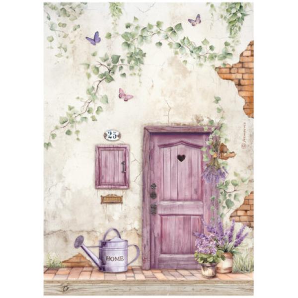 Stamperia, Lavender Rice Paper Selection