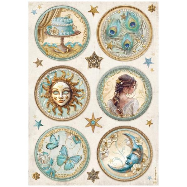 Stamperia, Masquerade A4 Rice Paper Selection