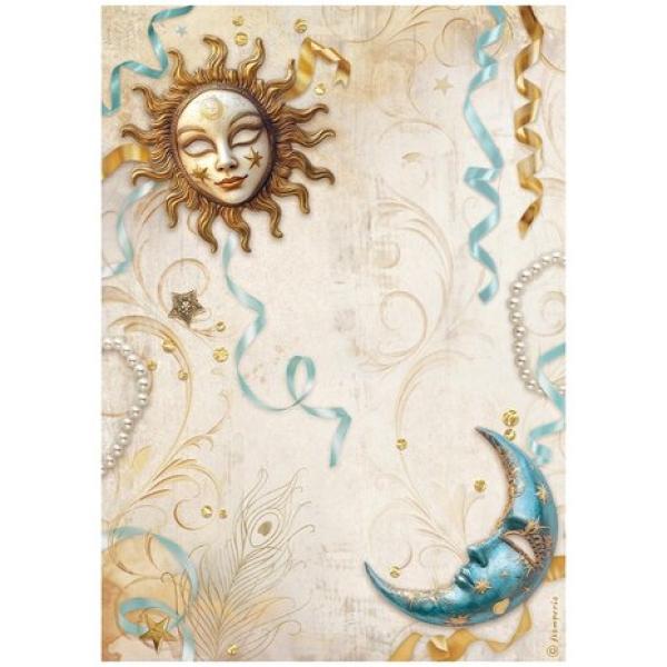Stamperia, Masquerade A4 Rice Paper Selection