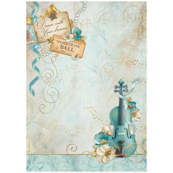 Stamperia, Masquerade A4 Rice Paper Selection