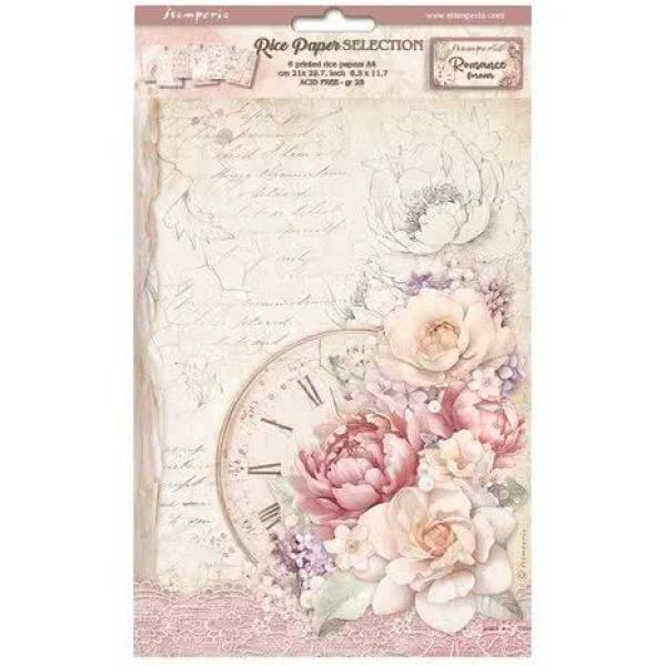 Stamperia, Romance Forever A4 Rice Paper Selection