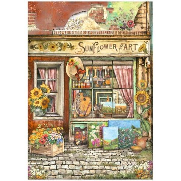 Stamperia, Sunflower Art A4 Rice Paper Selection