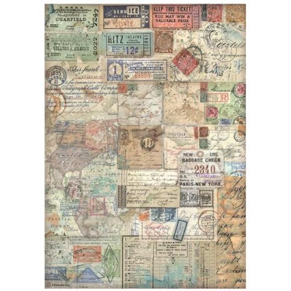Stamperia, Art of Travelling A4 Rice Paper Selection