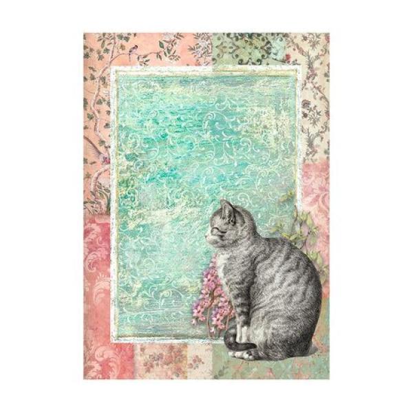 Stamperia, Orchids and Cats A6 Rice Paper Backgrounds