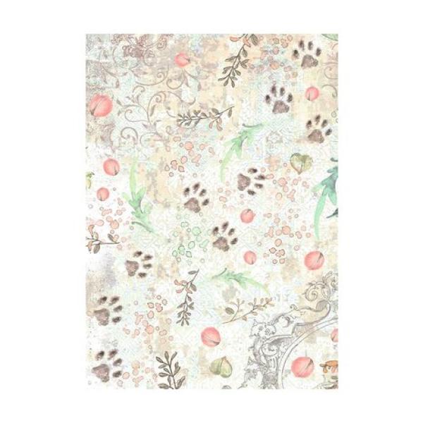 Stamperia, Orchids and Cats A6 Rice Paper Backgrounds