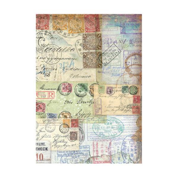 Stamperia, Art of Travelling Rice Paper Backgrounds