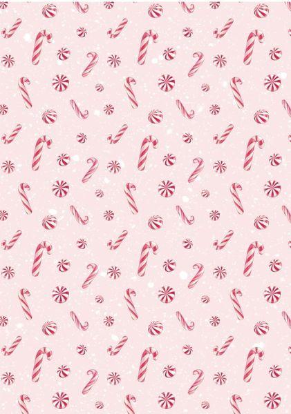 Stamperia, Candy Christmas A6 Rice Paper Backgrounds