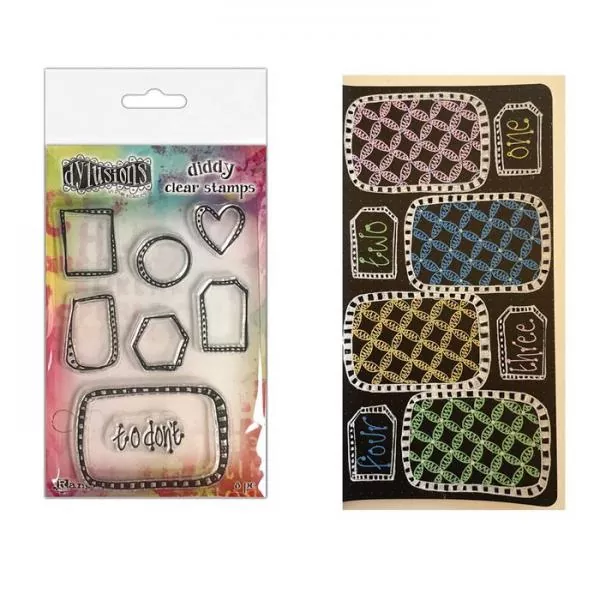 Ranger • Dylusions Diddy Clear Stamps Box It Up