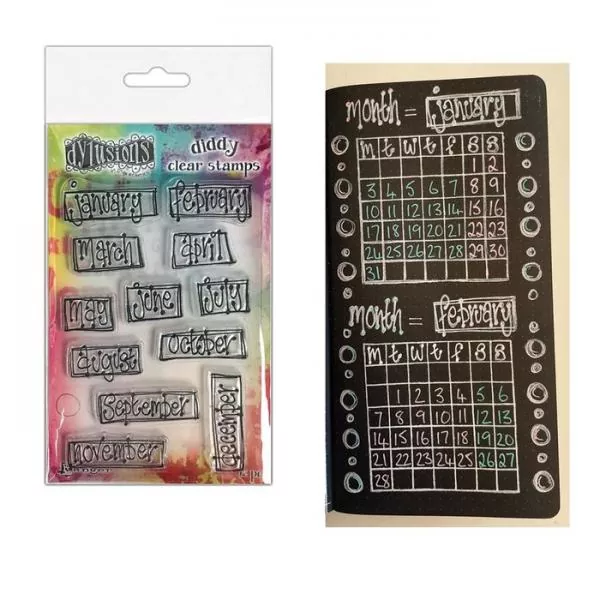 Ranger • Dylusions Diddy Clear Stamps Boxed Monthly