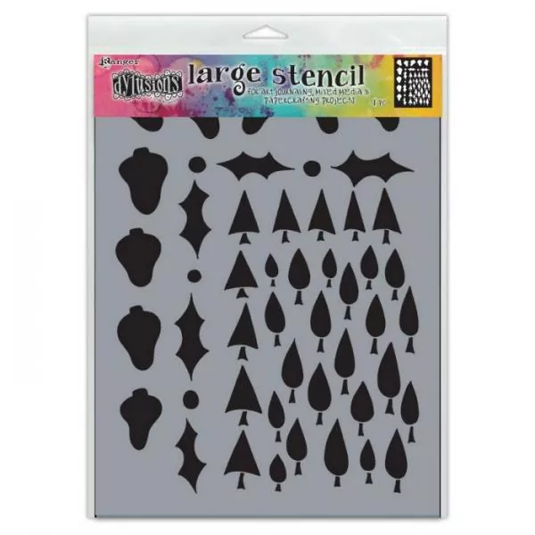 Ranger • Dylusions stencil Tree border