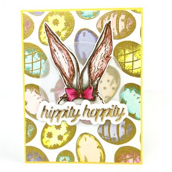 Picket Fence, Hoppin' Down the Bunny Trail 4x4 Inch Dies
