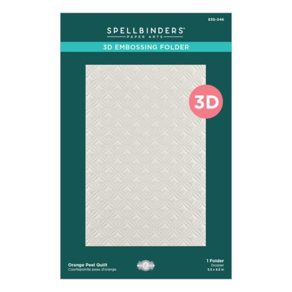 Spellbinders, Orange Peel Quilt 3D Embossing Folder