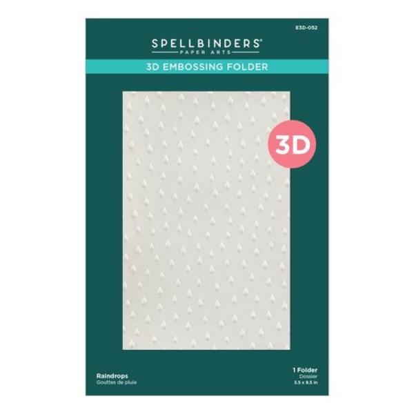 Spellbinders, Raindrops 3D Embossing Folder