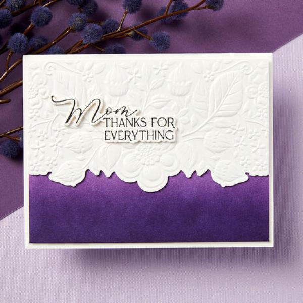 Spellbinders, Luxe Backdrop and Border 3D Emboss & Cut Folder