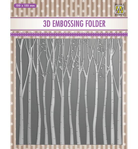 Nellie's Choice, 3D Embossing Folder Trees