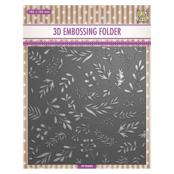 Nellie`s Choice • 3D Embossing Folders Branches & Berries