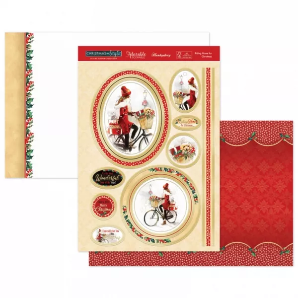 Riding Home for Christmas Luxury Topper Set, Hunkydory