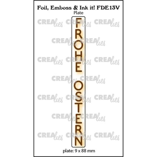 Crealies • Foil, Emboss & Ink It! Embossing Folder Frohe Ostern (Vertical)