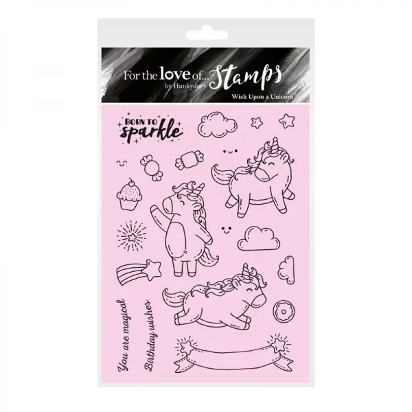 For the Love of Stamps - Wish Upon a Unicorn, Hunkydory