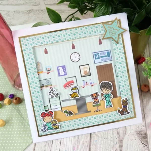 For the Love of Stamps - Happy Town - Veterinär, Hunkydory