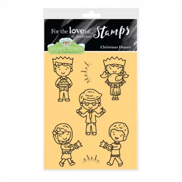 Hunkydory, Happy Town Stamp Set - Christmas Dinner