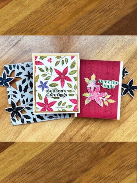 Ranger, Simon Hurley create. Background Stamp Bold Holiday Blooms