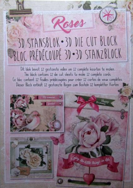 Studiolight, 3D Stanzblock Roses