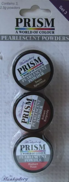 Prism Pearlescent Powders - Set 3, Hunkydory