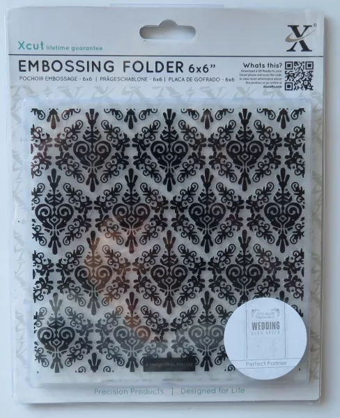 Embossing Foulder Damsk, 6x6", Docrafts