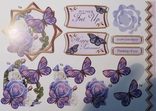 Shaped Card Making Kit, Butterfly, Debbi Moore, Sparpreis
