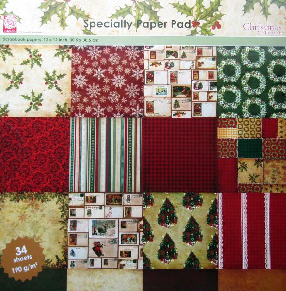 Cart-Us, Specialty Paper Pad, Christmas Collection 2