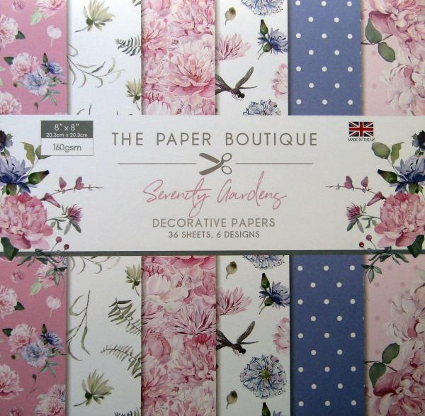 The Paper Boutique, Papierblock Serenity Garden incl. Topper