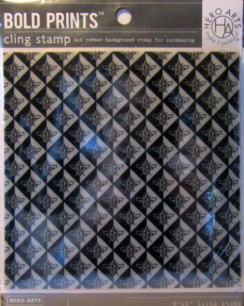 Hero Arts, Rubber Stamp , Background Bee`s