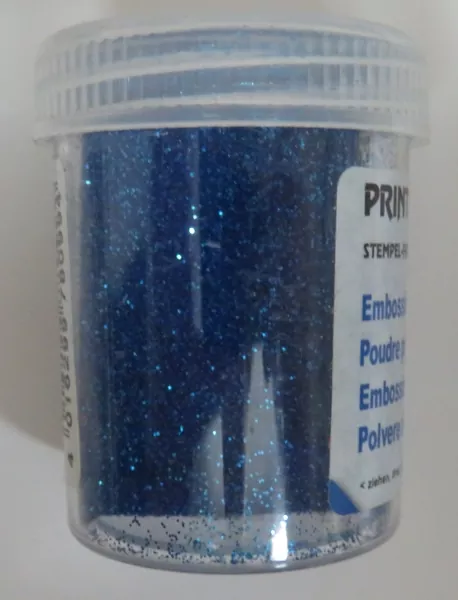 Embossingpulver blau superglitzer, ca 10 g, Efco