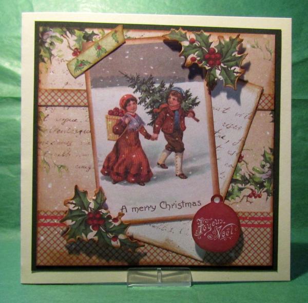 GALERIE, Grußkarte DIY Vintage Christmas