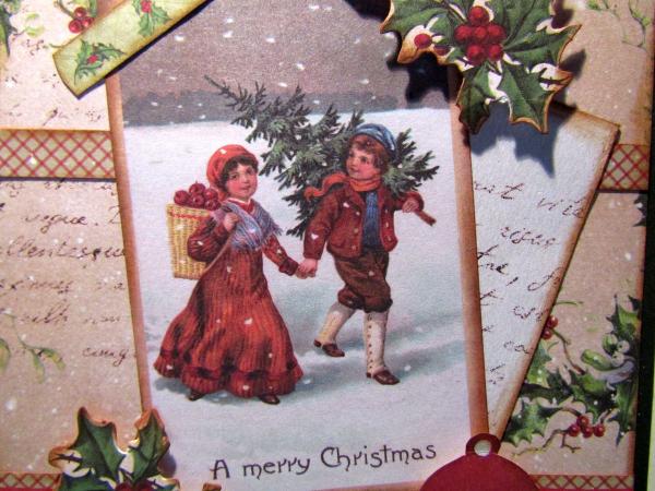 GALERIE, Grußkarte DIY Vintage Christmas