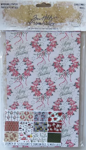 Worn Wallpaper Xmas, idea-ology, Tim Holtz