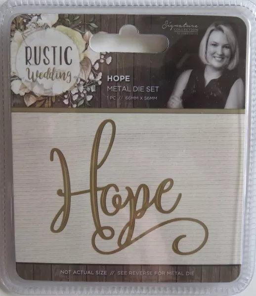 Sara Signature Rustic Wedding Metal Die - Hope, Crafters Companion